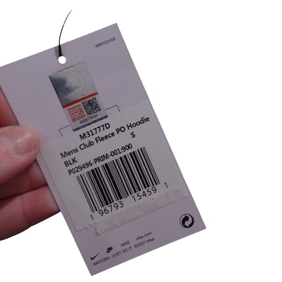 NWT Nike Prime 2.0 Club Fleece Logo Hoodie Sz S Black Pullover Dean Sanders - Picture 6 of 8